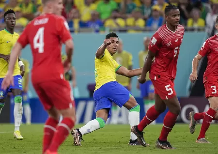 Brazil advances to the World Cup quarterfinals as a Casemiro goal against Switzerland