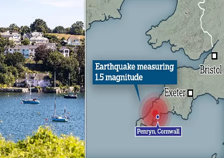 Cornwall earthquake: Locals wake up to 'rumble' as 1. 5 magnitude quake hits country - Trending Topics