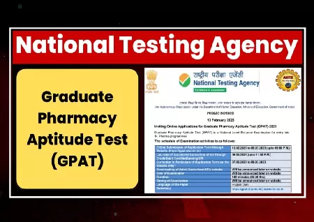 GPAT 2023: Pharmacy entrance test registration begins at gpat.nta.nic.in