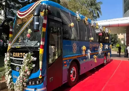 KSRTC to begin electric bus services between Bengaluru and Mysuru from Monday