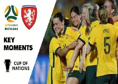 Matildas defeat Czechia 4 - 0 in first Cup of Nations game, thanks to Hayley Raso brace