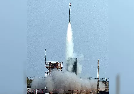 Navy Successfully Tests Fires Medium Range Missile From INS Visakhapatnam