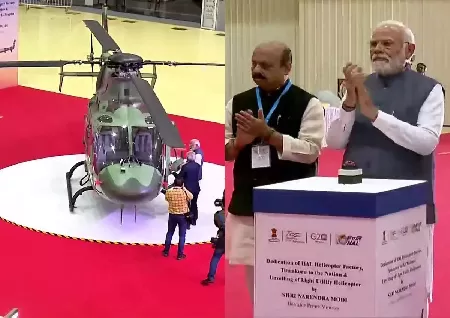 PM Narendra Modi : inaugurates HAL helicopter factory in Karnataka's Tumakuru