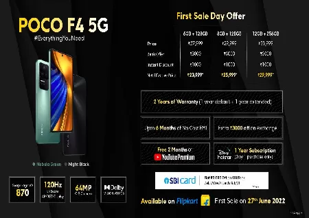 POCO F4 5G Price, Specifications and Features - Mobiles