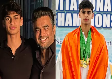 R Madhavan's son, Vedaant Madhavan wins '5 gold medals for India' in the swimming tournament