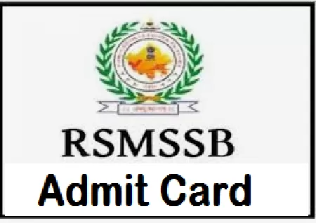 RSMSSB Teacher Admit Card 2023 : for Level 1, 2 posts releasing today