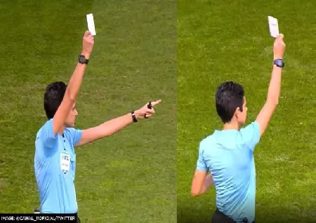 White card issued for first time in Portuguese football match