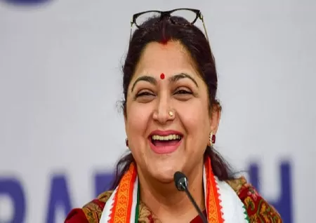 Image of BJP Leader Khushbu Sundar Nominated As Member Of National Commission For Women