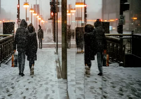 Image of Dangerous Ice Storm Under Way As Arctic Air Surges South