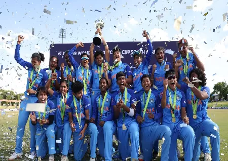 Images of Indian U19 T20 World Cup 2023