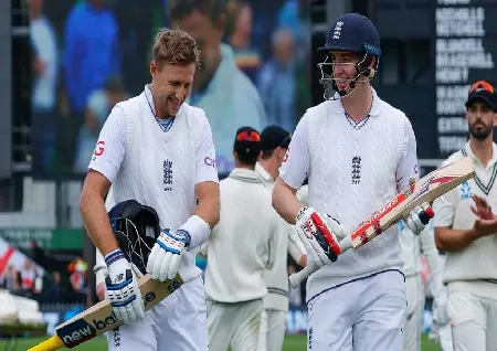 Image of New Zealand Vs England: Harry Brook And Joe Root Put England On Top In Second Test After Record Stand