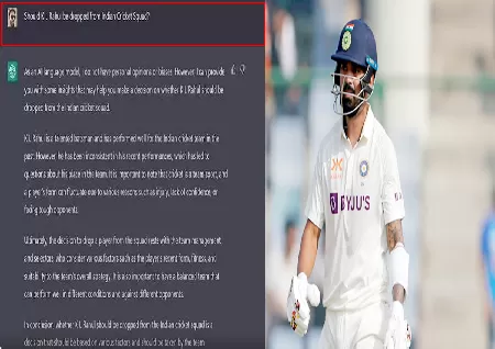 Image of Should KL Rahul Be Dropped From Indias Test Team, Heres What ChatGPT Thinks