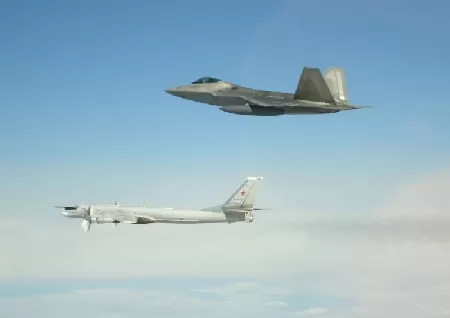 Image of US Intercepts And Diverts 4 Russian Fighter Jets Near Alaska