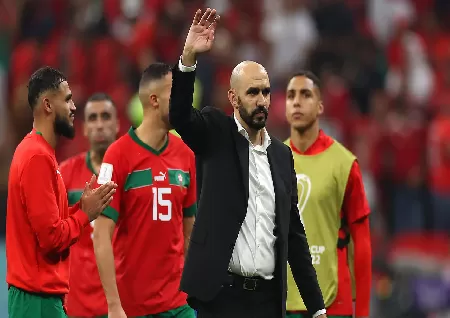 Image of Walid Regragui Salutes Morocco Effort After World Cup Semi-Final Defeat